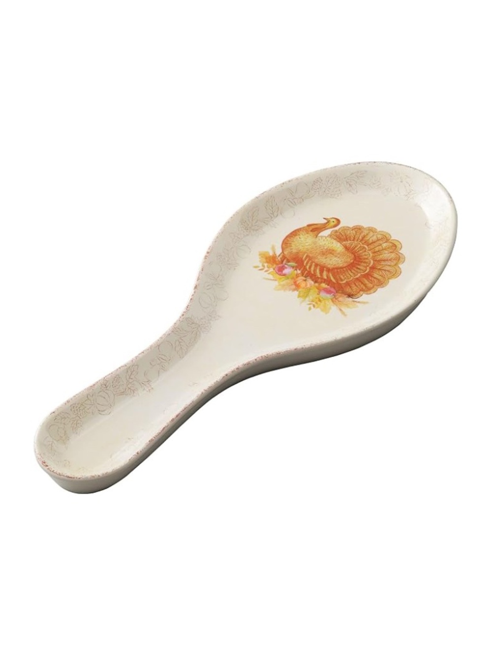 Glitter Turkey Melamine Spoon Rest, Cooking Spoon Holder for Stove Top